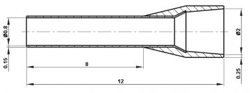 KABEĻU UZGALIS TUL-0.34/8/DIN-T*P100